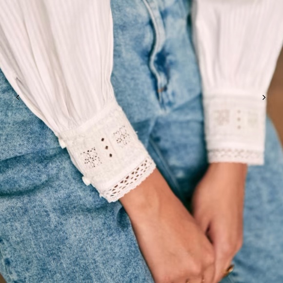 Sezane Gloria Blouse size 0 - Picture 4 of 9